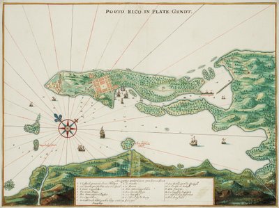 プエルトリコ 地図 作： ヨハネス・ビンブーン