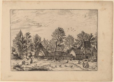 ゲートウェイのあるファーム 作： Johannes and Lucas van Doetechum after Master of the Small Landscapes
