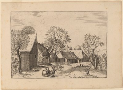 農場と小屋 作： Johannes and Lucas van Doetechum after Master of the Small Landscapes
