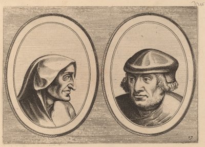 「Erdighe Kniertje」と「Unbekommerde Klaes」 作： Johannes and Lucas van Doetechum after Pieter Bruegel the Elder