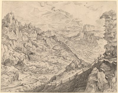 大アルプスの風景 作： Johannes and Lucas van Doetechum after Pieter Bruegel the Elder