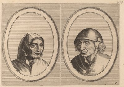 「Rijckje Schimmel-penninghs」と「Lubert Leever-sausage」 作： Johannes and Lucas van Doetechum after Pieter Bruegel the Elder