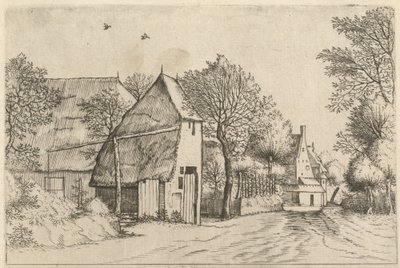 井戸のある村道 作： Johannes and Lucas van Doetechum after the Master of the Small Landscapes