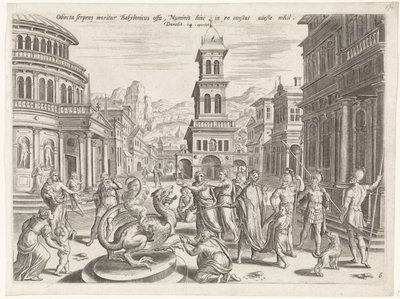 ダニエルとドラゴン ダニエルの歴史（シリーズタイトル） Theatrum biblicum (...) (シリーズタイトル) 作： Johannes of Lucas van Doetechum