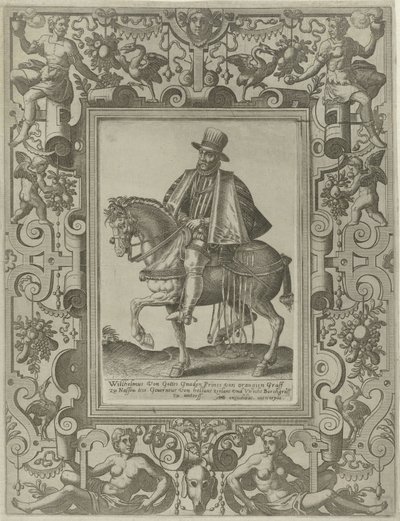 オレンジ公ウィリアム1世の騎馬像 作： Johannes of Lucas van Doetechum