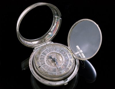 寸前の時計。ハーグ、1695年頃（金属）（259581-82も参照） 作： Johannes van Ceulen