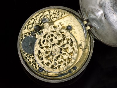 寸前の時計。ハーグ、1695年頃（金属）（259582-83も参照） 作： Johannes van Ceulen