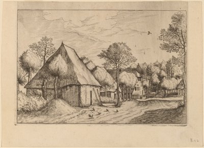 井戸のある農場 作： Johannes van Doetechum, the Elder and Lucas
