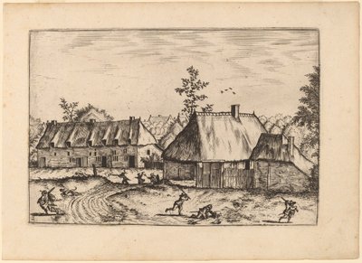 農場と家並み 作： Johannes van Doetechum, the Elder and Lucas
