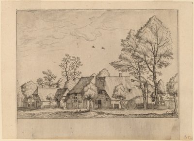 井戸のある大きな農場 作： Johannes van Doetechum, the Elder and Lucas