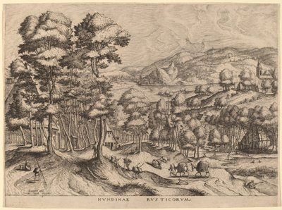 素朴な市場 作： Johannes van Doetechum the Elder and Lucas