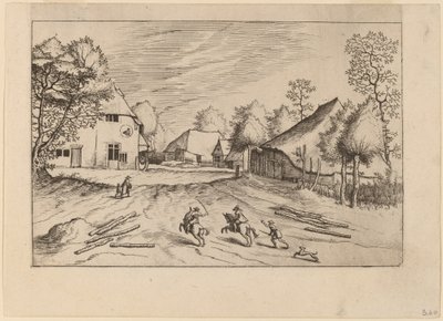 ザ スワンズ イン ウィズ ファームズ 作： Johannes van Doetechum, the Elder and Lucas