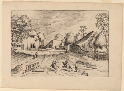 ザ スワンズ イン ウィズ ファームズ 作： Johannes van Doetechum, the Elder and Lucas