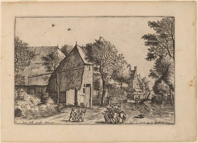 井戸のある村道 作： Johannes van Doetechum, the Elder and Lucas