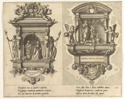Cœnotaphiorum 22, 1563.作成者：ドエテカム1世のジョン、ドエテカムのルカ。 作： Johannes and Lucas van Doetecum