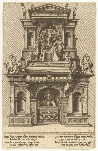 Cœnotaphiorum 27, 1563. 作成者: Johannes van Doetecum I, Lucas van Doetecum. 作： Johannes and Lucas van Doetecum