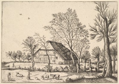 農場、『小さな風景』より、1559-61年。 作： Johannes van Doetecum I
