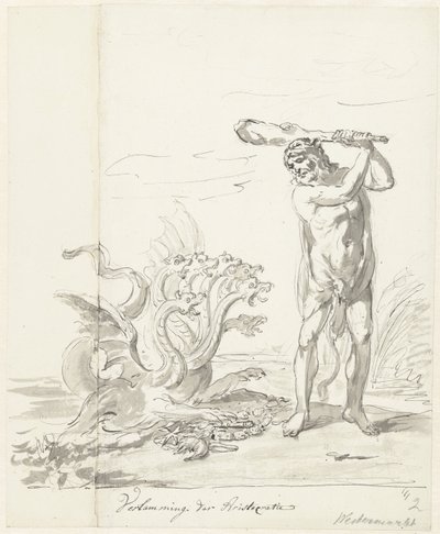 貴族の破壊、ウェスターマルクトの装飾、1795 貴族の麻痺（オブジェクトのタイトル） 作： Johannes van Dregt (rejected attribution)