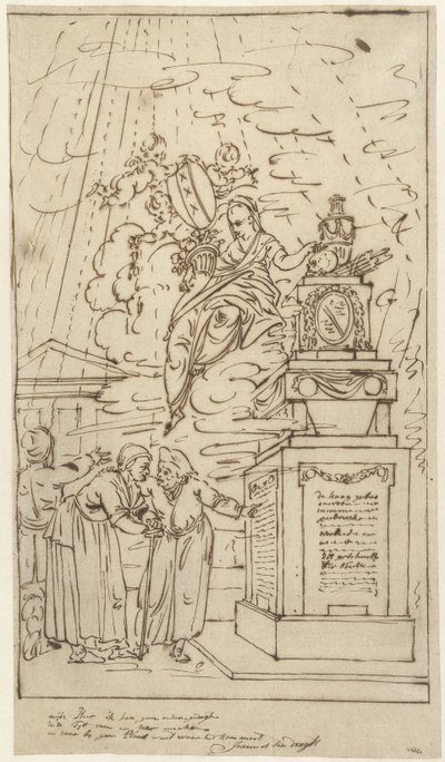 墓碑の人物像 作： Johannes van Dregt