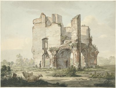 ラインスブルク修道院の遺跡 作： Johannes van Lexmond