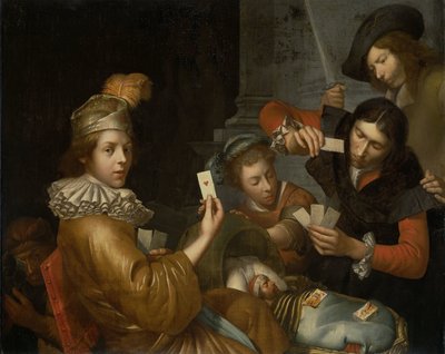ゆりかごのカードゲーム: アレゴリー 作： Johannes van Wijckersloot (attributed to)