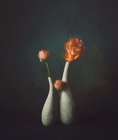 ムーディ・ローズの花瓶 作： John-Mei Zhong