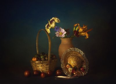 素朴な秋の静物画 作： John-Mei Zhong