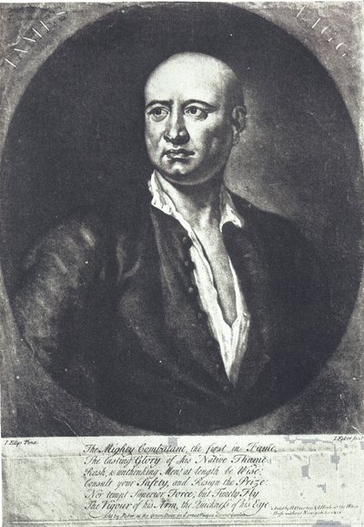 ジェームズ・フィグ、英国初の素手のボクシングチャンピオン、1734年死去（彫刻作品 作： John (after) Ellys