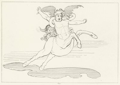 カカス、インフェルノ、カント25（彫刻 作： John (after) Flaxman