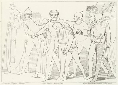 ウゴリーノ伯爵、『インフェルノ』カント33（彫刻 作： John (after) Flaxman