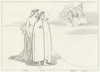 月の住人、楽園、カント3(彫刻) 作： John (after) Flaxman