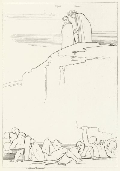 マレボルゲ、インフェルノ、カント18（エングレービング 作： John (after) Flaxman