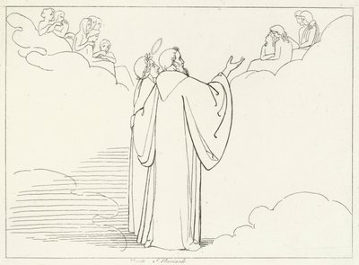祖先の勲章、パラダイス、カント32（エングレービング 作： John (after) Flaxman