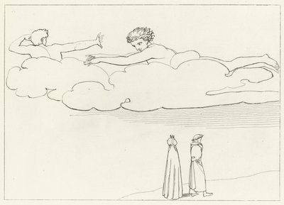 妬みからの浄化、煉獄、カント13（エングレーヴィング 作： John (after) Flaxman