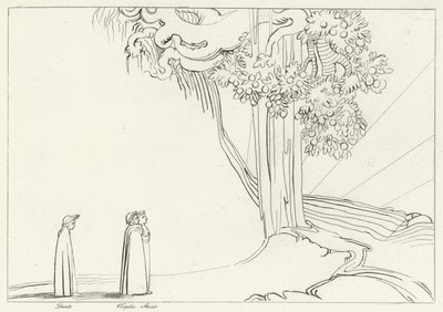 堕落の領域、煉獄、カント22（エングレーヴィング 作： John (after) Flaxman