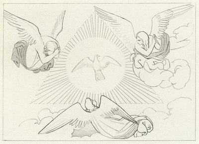 三位一体の賛美、パラダイス、カント13（エングレーヴィング 作： John (after) Flaxman