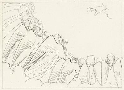 ヒエラルキー、パラダイス、カント29（エングレーヴィング 作： John (after) Flaxman