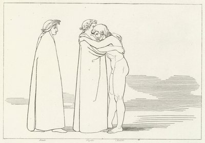 ソルデロとの出会い、煉獄、カント6（エングレーヴィング 作： John (after) Flaxman