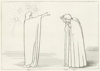 執行猶予の山、煉獄の山、カント1（エングレーヴィング 作： John (after) Flaxman