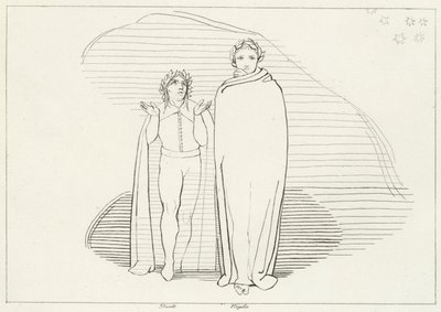 インフェルノ』第34番「死後の世界」（エングレーヴィング 作： John (after) Flaxman
