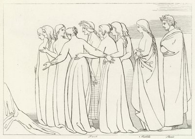 ユーノエ川、煉獄、カント33（エングレーヴィング 作： John (after) Flaxman