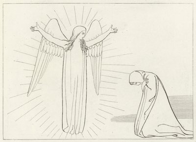 挨拶、煉獄、カント10 (エングレーヴィング) 作： John (after) Flaxman