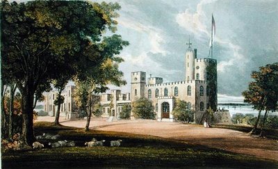 1826年頃に出版されたアッカーマンの「芸術のリポジトリ」に掲載されたノリス（カラーリトグラフ） 作： John (after) Gendall
