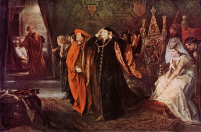 Shakespeare: The Death of Gloucester, King Henry VI, Part II, Act III, Scene 2 (color litho) 作： John (after) Gilbert