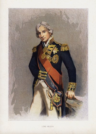 ネルソン卿（イギリス海軍司令官）（カラーリトグラフ 作： John (after) Hoppner