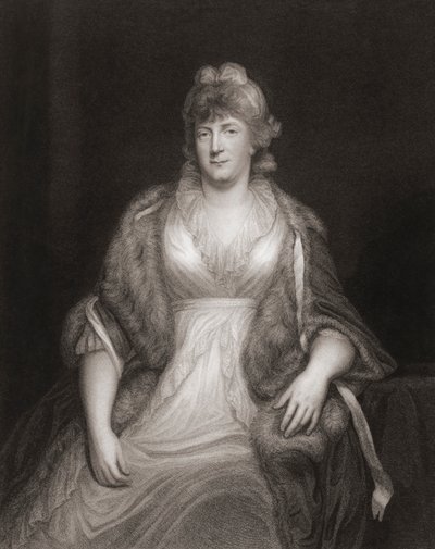 プロイセンのヴィルヘルミナ王女。 肖像画 作： John (after) Hoppner