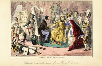 1272年にアクレで暗殺を試みた後、治療を受けたエドワード1世またはロングシャンクス王 作： John (after) Leech
