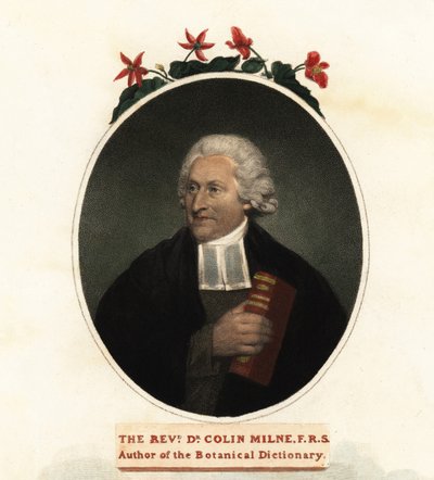 コリン・ミルンの肖像、植物学者.1806（彫刻） 作： John (after) Russell