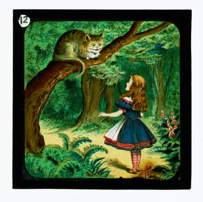 不思議の国のアリス」カラーランタンスライド（ランタンスライド 作： John (after) Tenniel