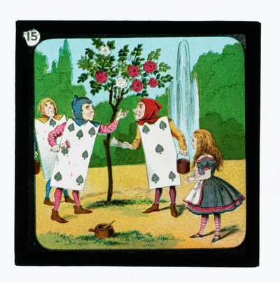 不思議の国のアリス」カラーランタンスライド（ランタンスライド 作： John (after) Tenniel